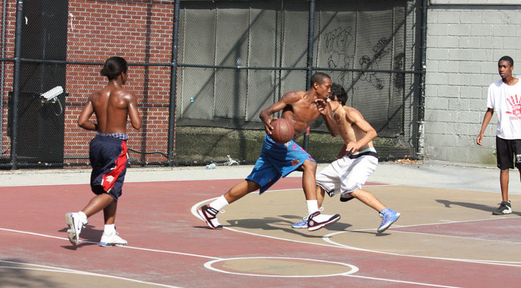 playing-street-basketball